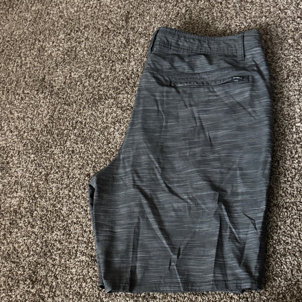 O'Neill Charcoal Striped Hybrid Shorts